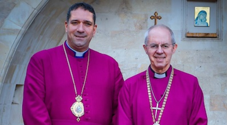 Archbishop Naoum and Archbishop Welby