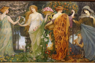 A Masque for the Four Seasons, by Walter Crane, 1905  © Hessisches Landesmuseum, Darmstadt, Germany