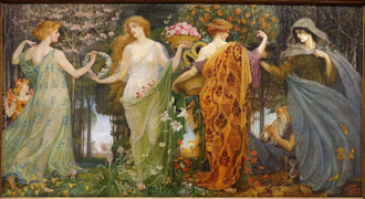 A Masque for the Four Seasons, by Walter Crane, 1905 © Hessisches Landesmuseum, Darmstadt, Germany