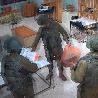 Security camera shows Israeli soldiers ransacking Aida Youth Centre