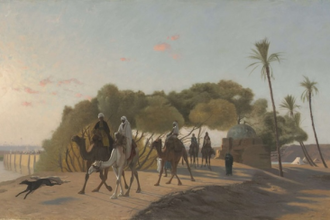 Leaving the Oasis, by Jean-Léon Gérôme  1800s © The Cleveland Museum of Art, Gift of Mr and Mrs Noah L Butkin 1977.126