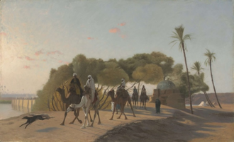 Leaving the Oasis, by Jean-Léon Gérôme 1800s © The Cleveland Museum of Art, Gift of Mr and Mrs Noah L Butkin 1977.126