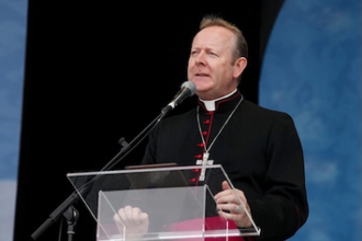 Archbishop Martin addressing World Meeting of Families in Dublin, Aug 2018. Image: CCO archive