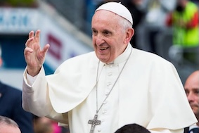 Pope Francis at 9th World Meeting of Families in Ireland.  Image CCO