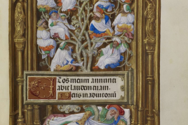 The Tree of Jesse, Illuminated page by Master of James IV of Scotland, 1510, Flemish, Bruges