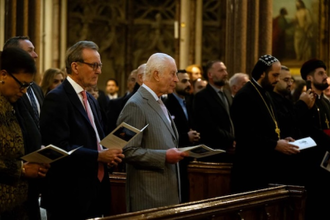 King Charles III at Advent service in  Church of the Immaculate Conception  © Marcin Mazur / ACN