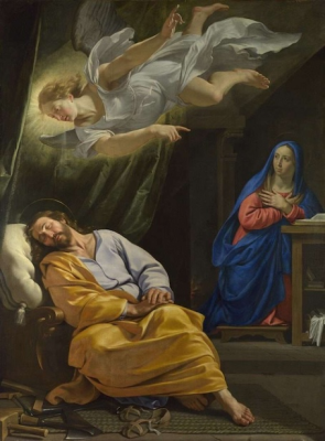 The Dream of Saint Joseph by Philippe de Champaigne, 1642 © Getty Museum, Los Angeles