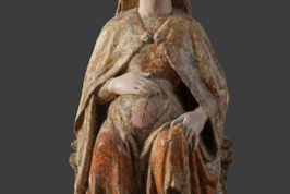 Seated Expectant Virgin Mary (Maria Gravida), Anonymous sculptor, Bohemia,  1430-1440 © National Gallery, Prague