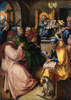Young Jesus teaching in the Temple - Albrecht Durer