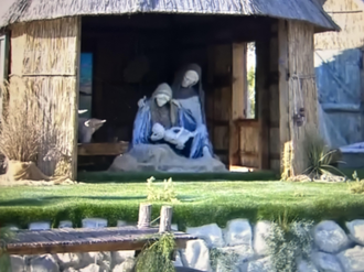 Nativity scene in St Peter's Square