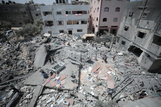 Apocalyptic scene in Gaza - Photo by Mohammed Ibrahim on Unsplash