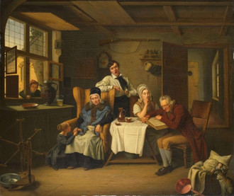 Bible Reading by Eduard Lebrecht Pistorius, 1831 © Rijksmuseum Amsterdam, On loan from City of Amsterdam (A van der Hoop Bequest)