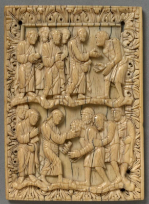 Healing of the Blind Man and Healing of the Leper, Carolingian, 870AD, Lorraine ©V&A Museum, London