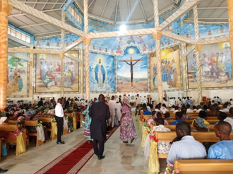 Ordination of priests in new cathedral funded by ACN in Maroua, Cameroon. © ACN