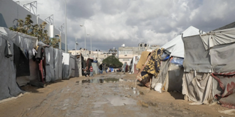 Winter rains in Gaza have deepened the struggles of vulnerable communities. Photo: WHO