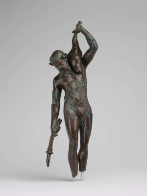 Ancient Greek bronze satyr with a wineskin 3rd-2nd century BC ©Metropolitan Museum of Art, NY