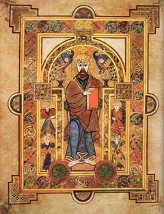 Christ entrhoned - Book of Kells