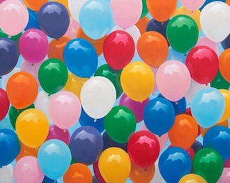 Balloons, Paintd by Jinho Kee in 2020, Oil on canvas © Jinho Kee / Saatchi Art