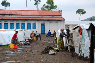 Refugee camp in Kanyaruchinya, north of Bukavu   © ACN