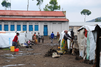 Refugee camp in Kanyaruchinya, north of Bukavu   © ACN