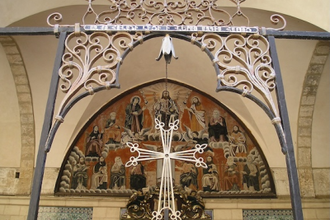 Entrance to the 12th century Saint James Armenian Cathedral, Jerusalem - Wiki Image