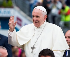 Pope Francis during his visit to Croke Park, Dublin, for 9th World Meeting of Families August 2018. CCO archive