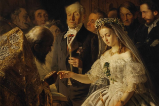 The Unequal Marriage,  by Vasili Vladimirovich Pukirev,  1862 © The State Tretyakov Gallery, Russia