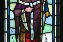 Saint David of Wales, Stained glass window  by William Burges © Castell Coch, Wales