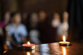 Prayers at St Michael's Melkite Greek-Catholic Church in Aleppo © Aid to the Church in Need