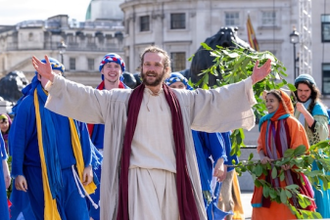 Actor Peter Bergin in the role of Jesus