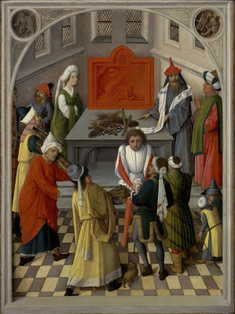 The Offering of the Jews by the Master of the Gathering of the Manna, 1460-1470  Oil on panel  © Museum Boijmans Van Beuningen, Rotterdam