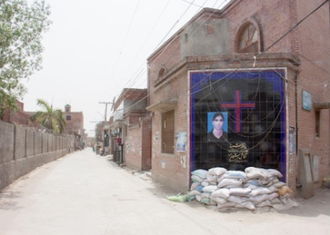 Site of Akash Bashir's martyrdom,St John's Catholic Church Lahore © ACN