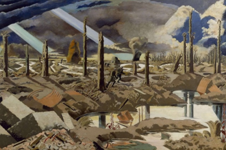 The Menin Road, by Paul Nash,  painted in 1919 © Imperial War Museum, London / Wikimedia