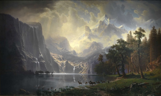 Among the Sierra Nevada by Albert Bierstadt,1868 © Smithsonian American Art Museum