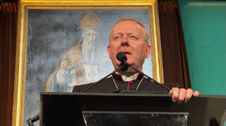 Archbishop Martin during his 'pilgrimage of hope' to New York and Washington. Image: CCO archive