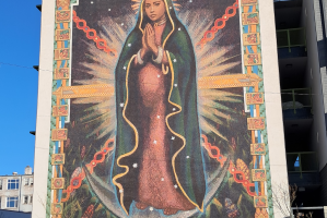 Our Lady of Guadalupe mosaic, El Paso. Image: Michael Tangeman