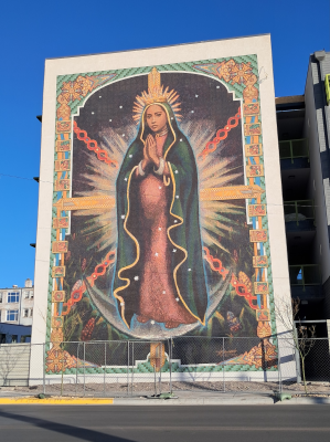 Our Lady of Guadalupe mosaic, El Paso. Image: Michael Tangeman