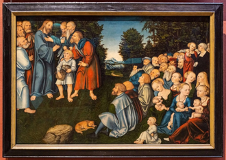 The miracle of the five loaves and two fish by Lucas Cranach the Elder, 16th century © National Museum of Fine Arts, Stockholm