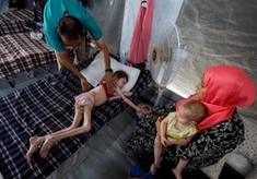 Desperate images from Gaza on FB