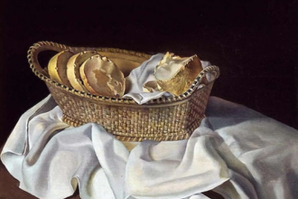 Basket of Bread by Salvador Dali. Painted in1945 © Dali Museum, Figueras, Spain