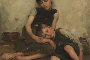 Orphans by Thomas Benjamin Kennington,  1885 © Tate Britain