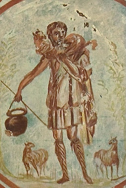 The Good Shepherd, Callixitus Catacomb, Rome 3rd century