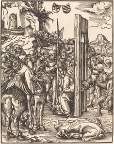 Engraving by Lucas Cranach the Elder,   From The Martyrdom of the Twelve Apostles [Holl. 53-64],  © National Gallery of Art, Washington