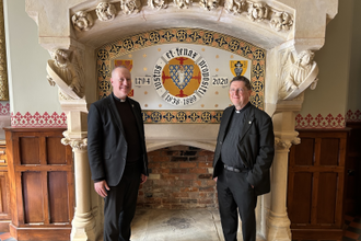 Canon Michael Dolman, Rector of St Mary's College, Oscott and Fr Michael Cullinan, Director of Maryvale Higher Institute of Religious Sciences