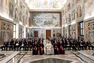 Pope with Diplomatic Corps. Image: Vatican Media