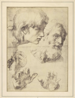 The Heads and Hands of Two Apostles, drawing by Raphael, 1519 © Courtesy of Ashmolean Museum, University of Oxford