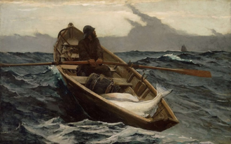 The Fog Warning, by Winslow Homer 1885 Oil on canvas © Museum of Fine Arts, Boston