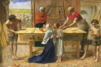 Christ in the House of His Parents by Sir John Everett Millais - @christianart screenshot