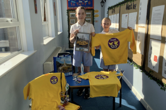 Fearne and Lydia from St Teresa of Lisieux Catholic Primary School, Norris Green, Liverpool