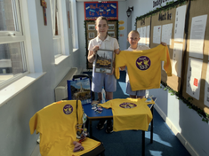 Fearne and Lydia from St Teresa of Lisieux Catholic Primary School, Norris Green, Liverpool